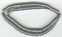 16 inch strand of 8x6mm Magnetic Hematite Tubes